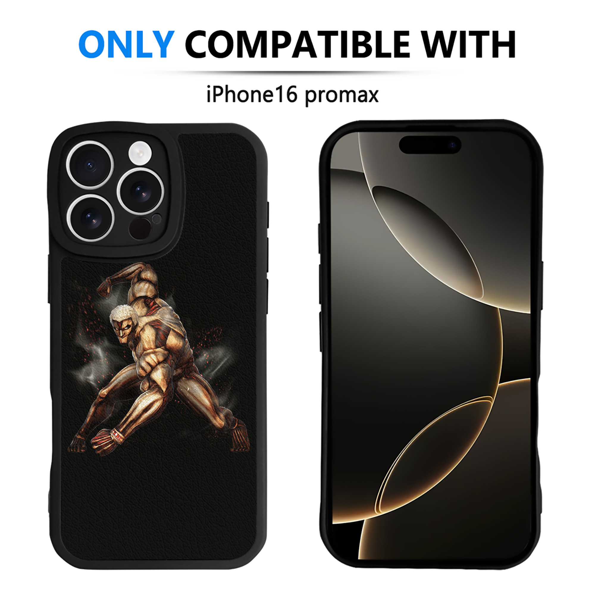 （画像用） 進撃の巨人 Attack on Titan 【iPhone 16シリーズ対応】シリコンスマホケース（レザー調） 材質：シリコン